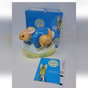 Gund Peter Rabbit Ceramic Rocking Bank - NIB